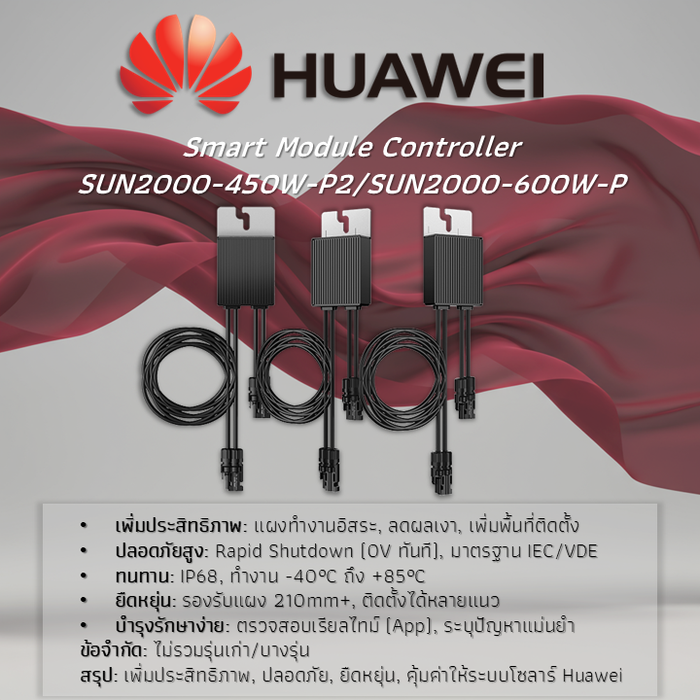 Huawei Smart Module Controller SUN2000-450W-P2 และ SUN2000-600W-P