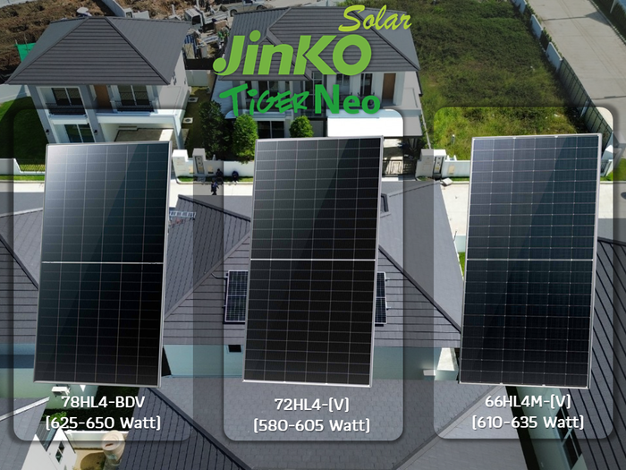 ภาพรวมแผงโซลาร์เซลล์ตระกูล JinkoSolar Tiger Neo