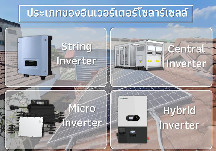 ประเภทของอินเวอร์เตอร์โซลาร์เซลล์