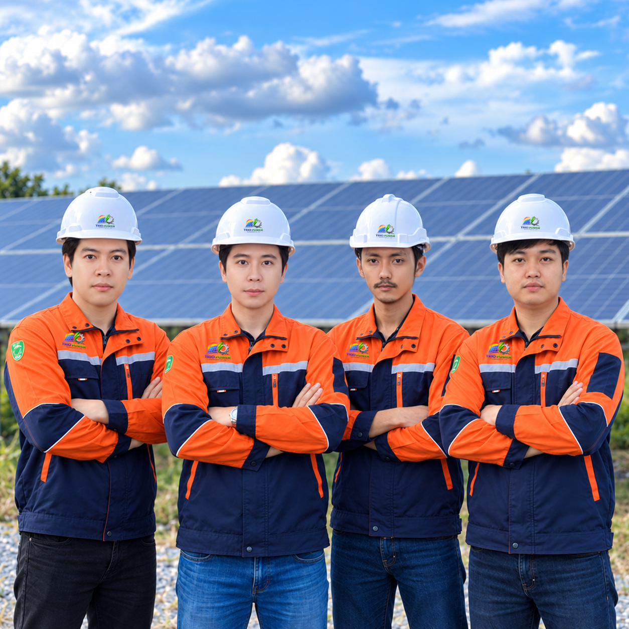 ทีมวิศวกร TRIO POWER ENGINEERING ทั้ง 4 คน